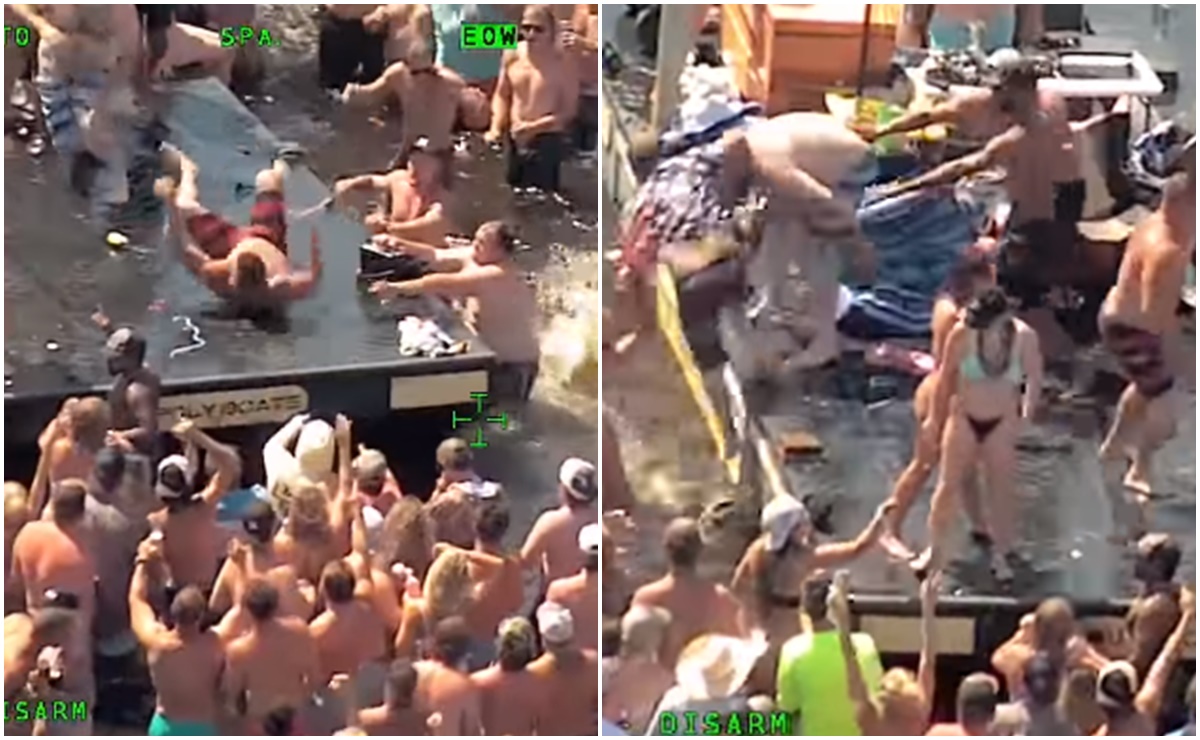 Estalla pelea salvaje entre bañistas durante fiesta anual en Florida