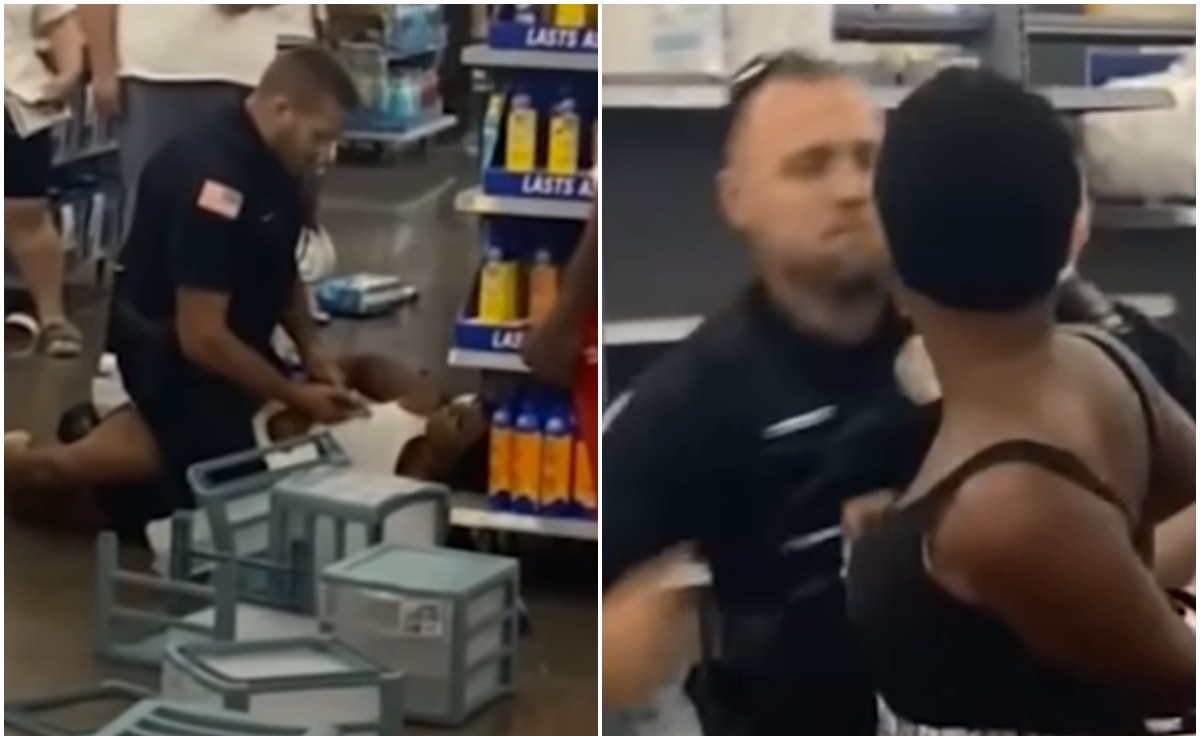 Video. Policía de NY golpea a afroamericana por agredir a empleados de Walmart