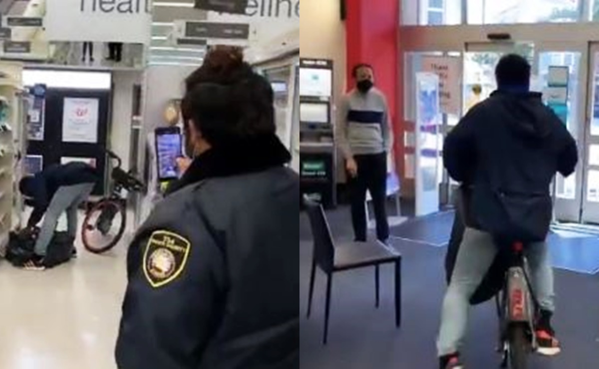 Video. Hombre asalta farmacia 'a puerta abierta' mientras seguridad lo filma
