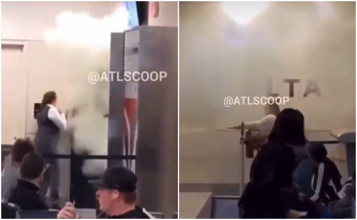  Mujer agrede con extintor a trabajadores en aeropuerto de Atlanta