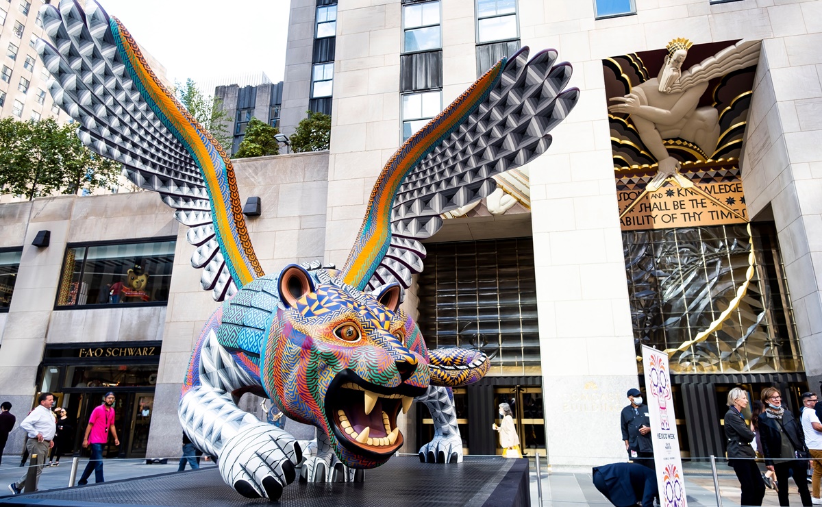 Alebrijes mexicanos llegan al Rockefeller Center de Nueva York