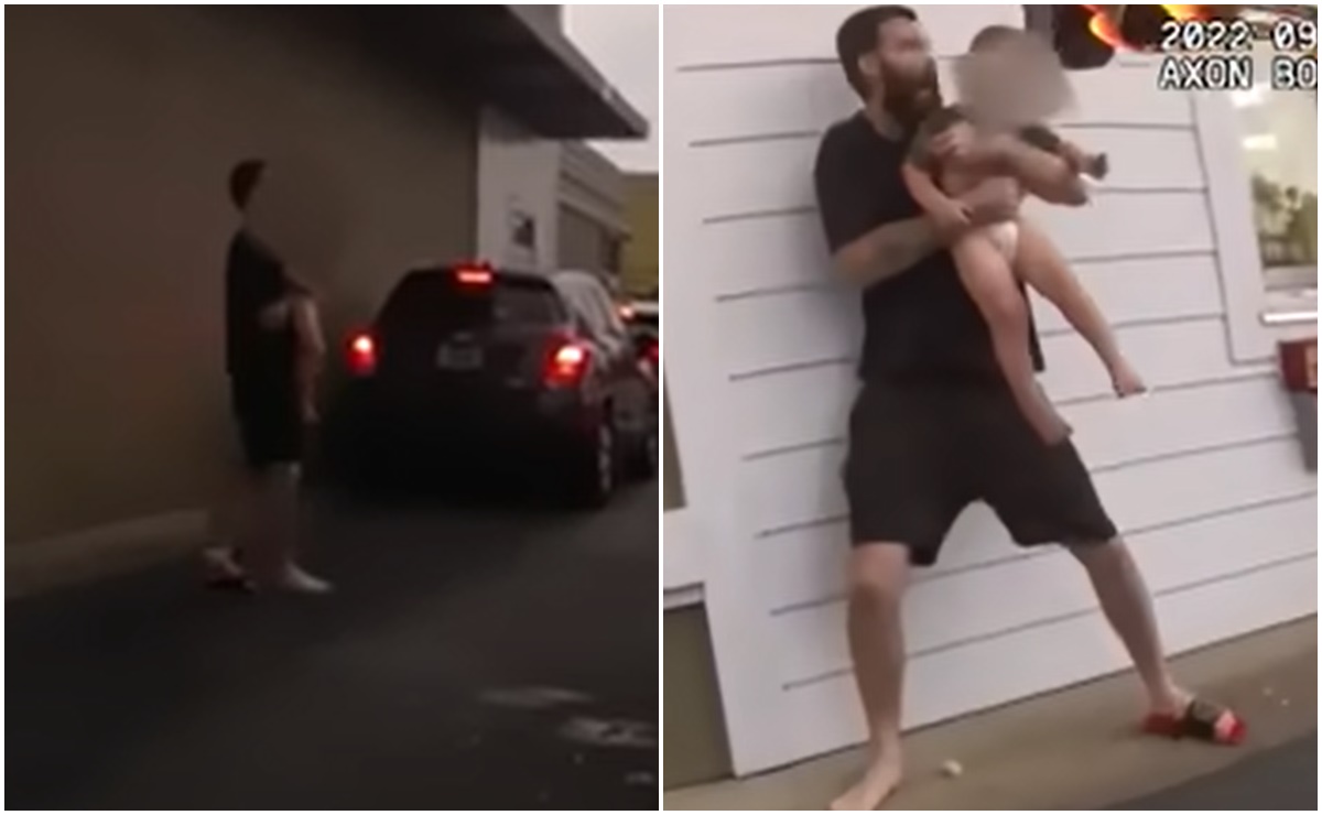 Video. Hombre usa a su hijo como escudo humano para evitar arresto en Florida