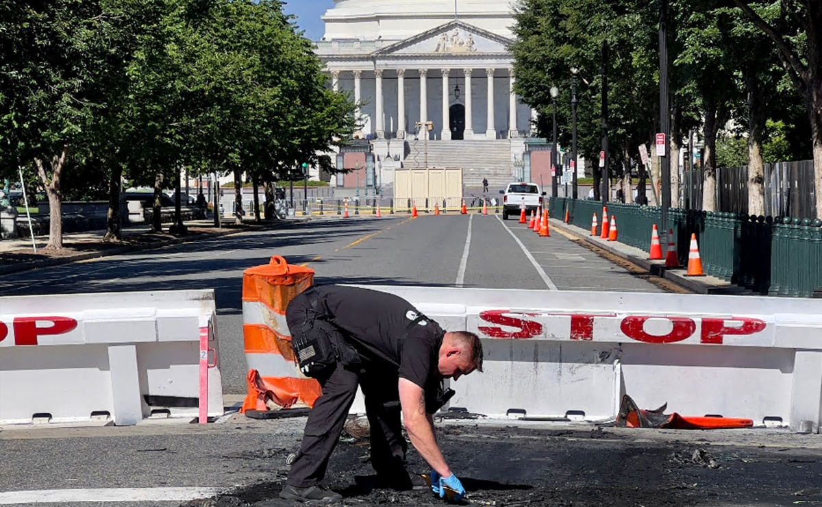 Hombre choca su auto cerca del Capitolio y luego se suicida