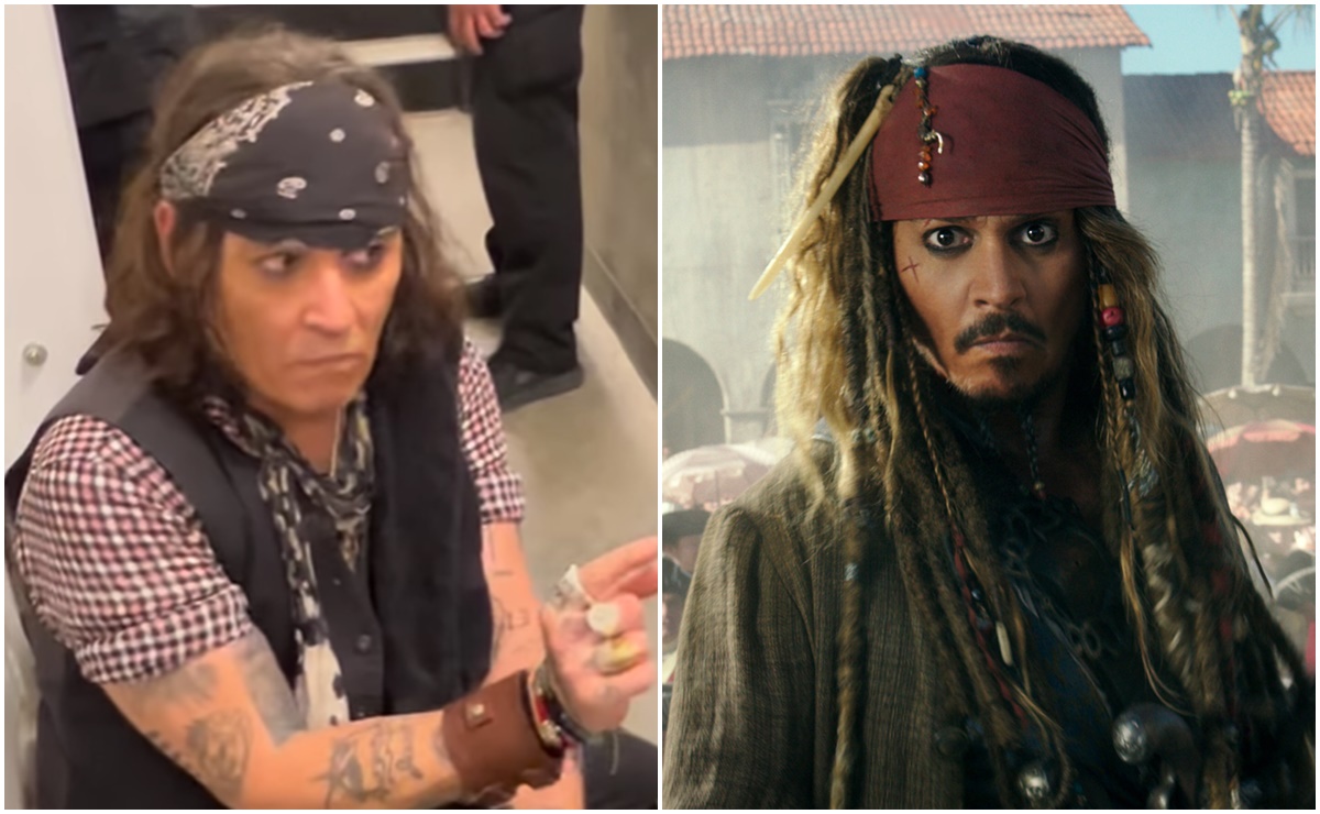 Video. &iquest;Jack Sparrow est&aacute; de regreso? Captan a Johnny Depp con look como pirata