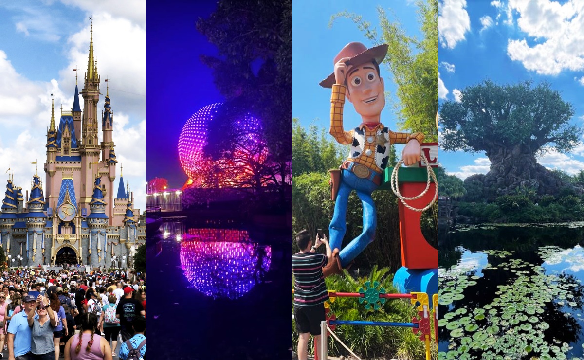 Los 4 parques tem&aacute;ticos que conforman Walt Disney World Resort
