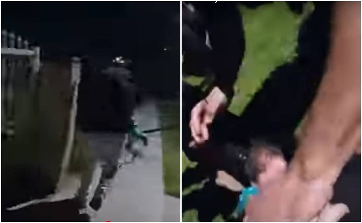 Video. Polic&iacute;a de LA tira a hombre que cargaba un beb&eacute; y le fractura el cr&aacute;neo