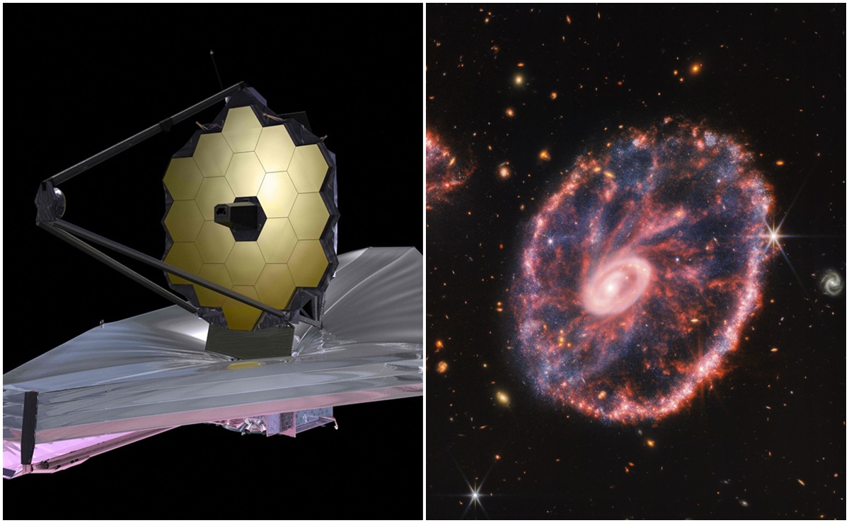 Nueva imagen del telescopio James Webb: el caos de la galaxia Rueda de carro
